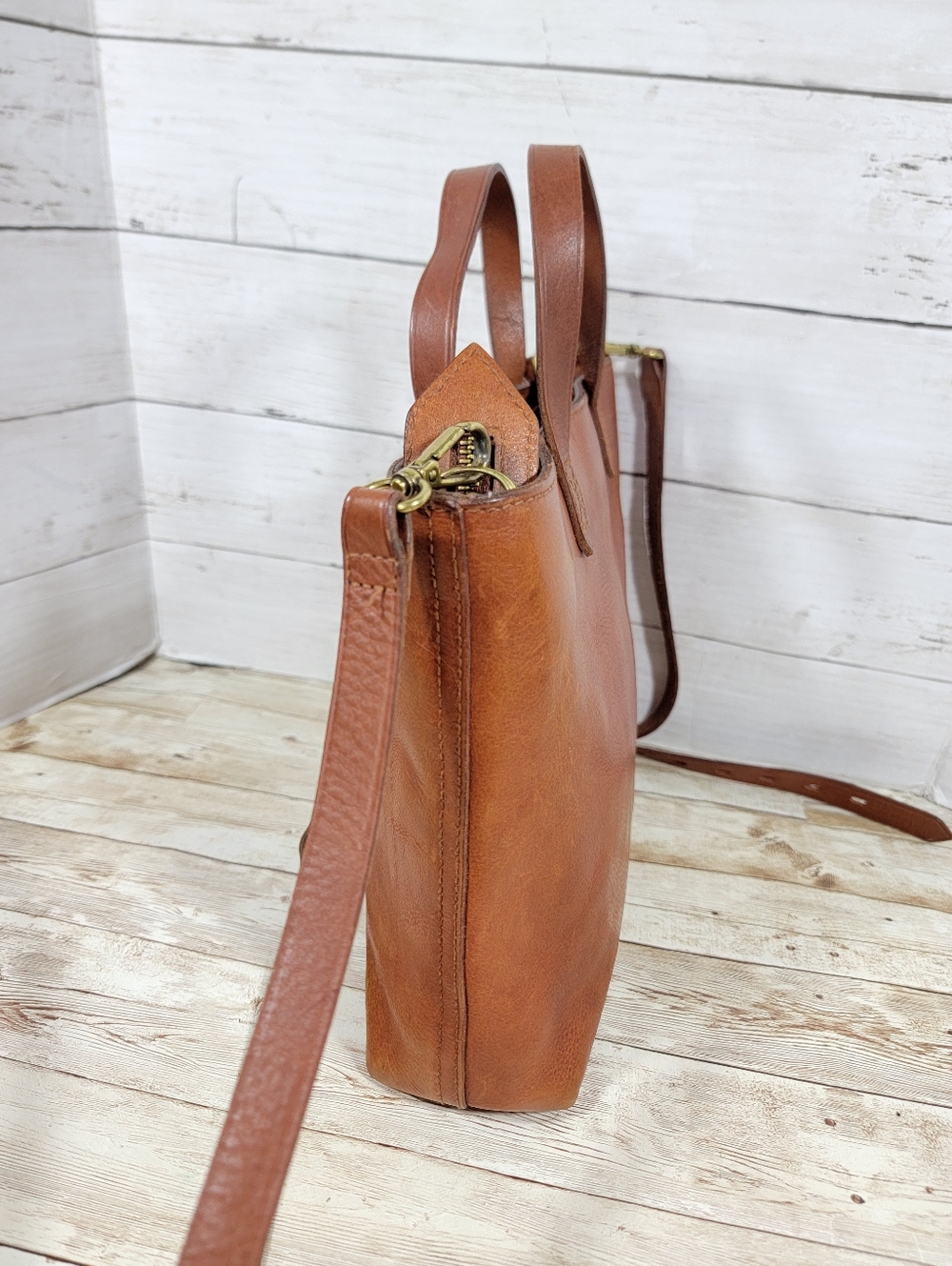 Madewell Suede Stripe Transport Tote - Picture 8 of 13
